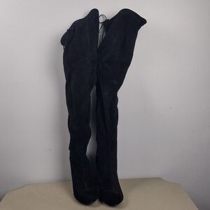 Venus black over-the-knee boots